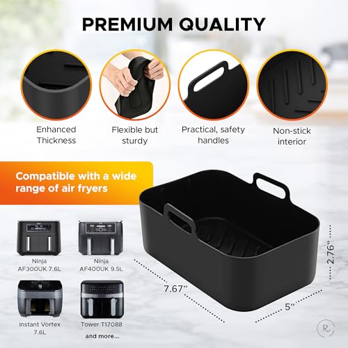 Premium Silicone Air Fryer Liners & Accessories Set