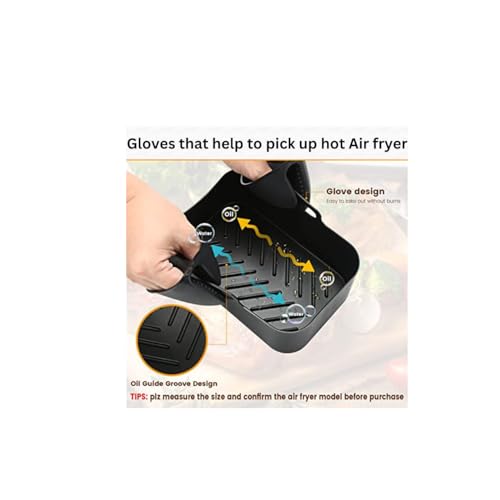 Premium Silicone Air Fryer Liners & Accessories Set