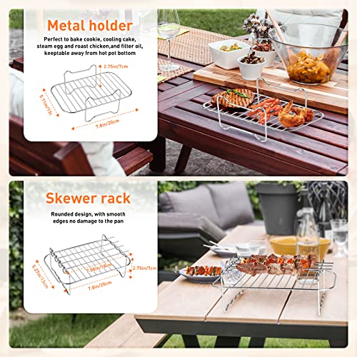 Dual Air Fryer Accessories, 8-Piece Set for Ninja