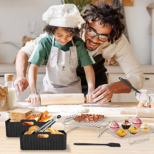 Dual Air Fryer Accessories, 8-Piece Set for Ninja