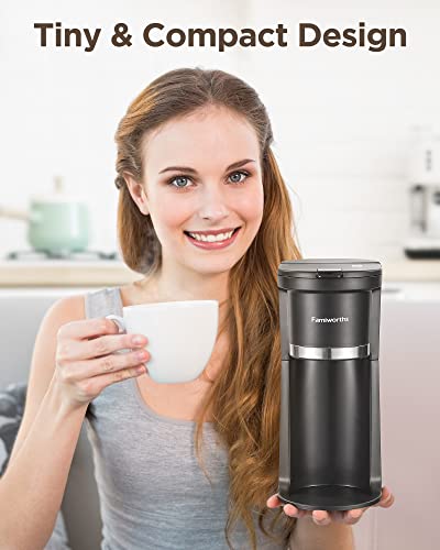 Famiworths Mini Coffee Maker for K-Cups & Grounds