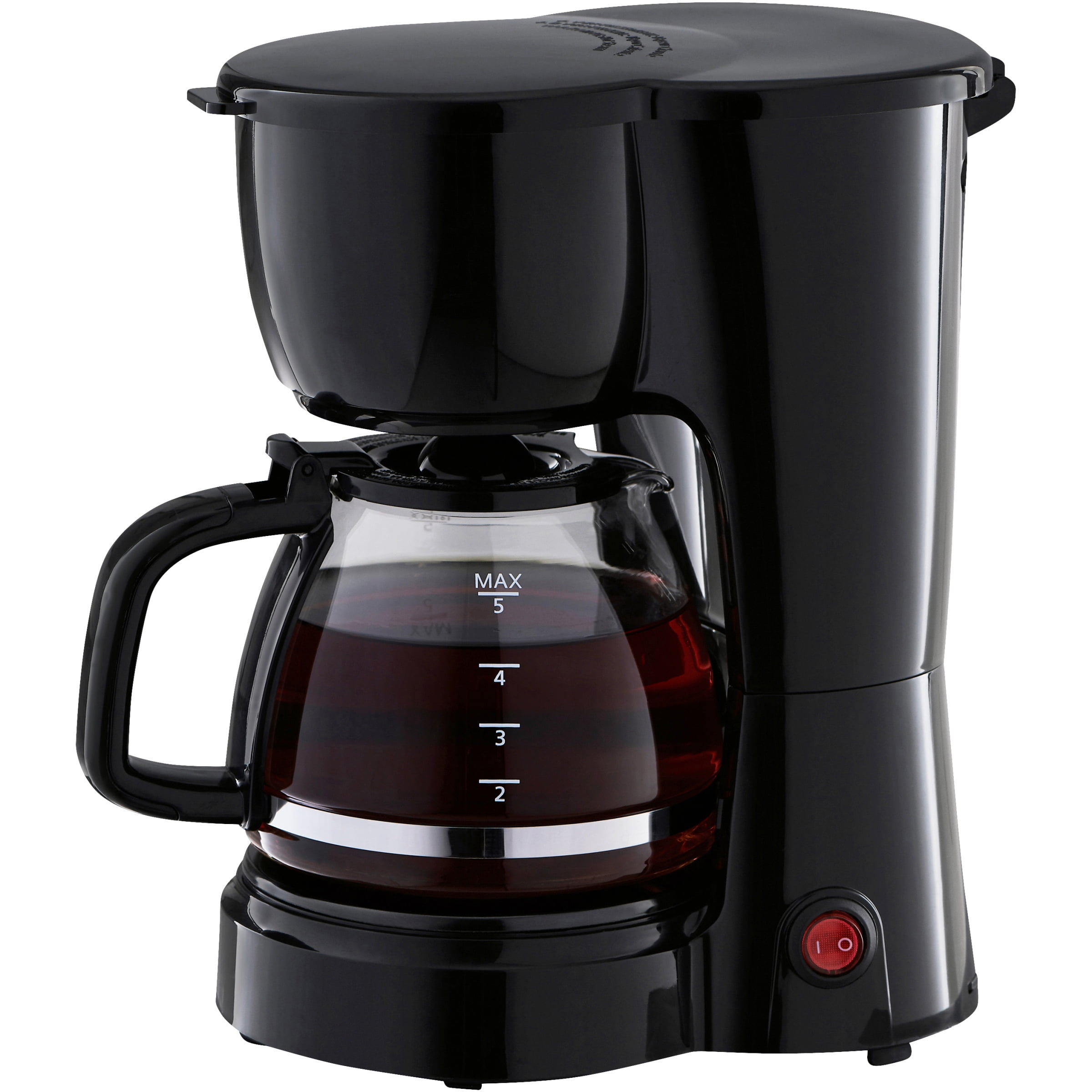Mainstays Black 5-Cup Drip Coffee Maker