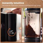 Onyx Black Burr Coffee Grinder with Scale