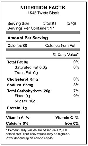 Backroad Country Black Licorice Twists - 16 Ounces