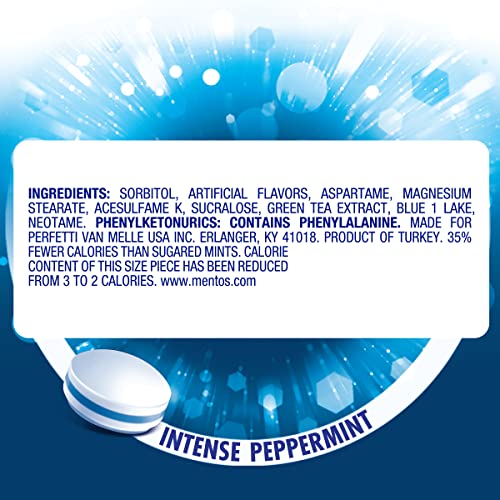 Mentos Sugar-Free Peppermint Mints, 150 Count