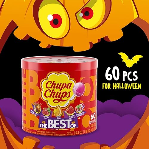 Chupa Chups Lollipops Assorted Flavors - 60 Count