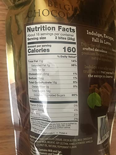 Belgian Milk Mint Chocolate Truffles - 16 oz