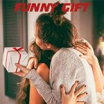 Funny Leather Coasters with Holder - 6 Pack