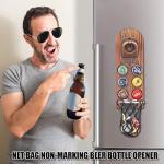 Personalized Wooden Beer Bottle Opener with Magnet