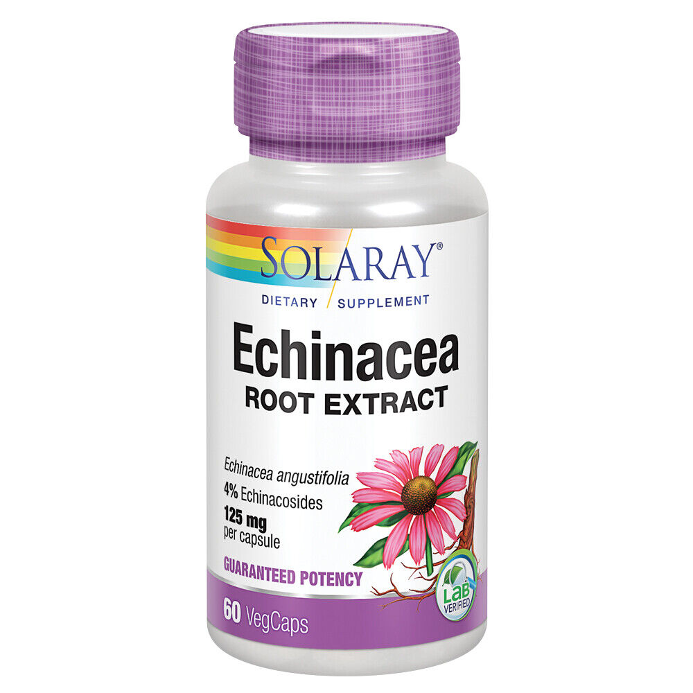 Solaray Echinacea Root Extract 125 mg - 60 VegCaps