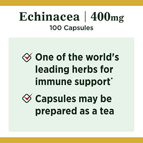 Echinacea Herbal Supplement for Immune Health, 400mg