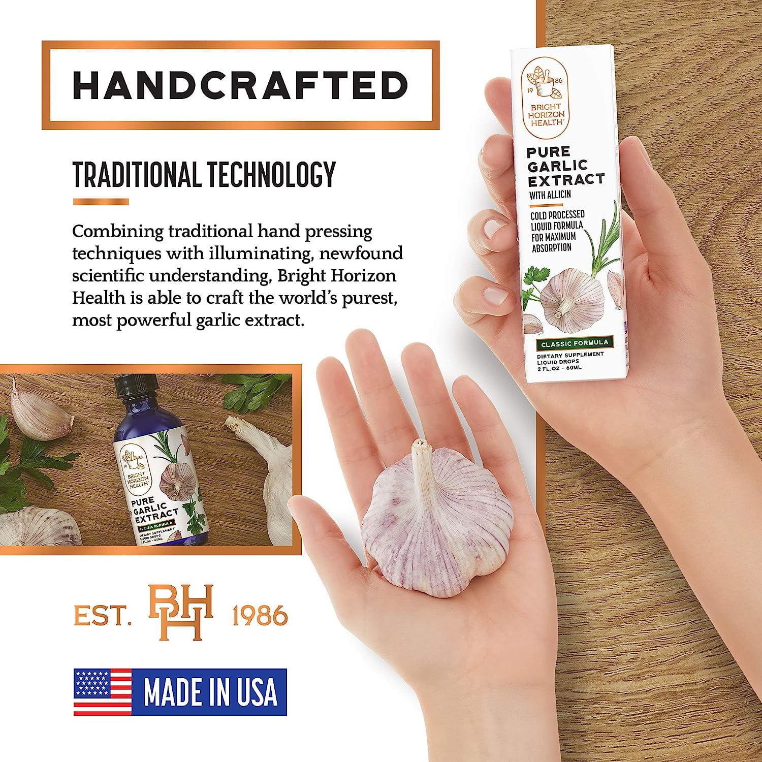 Bright Horizon Pure Garlic Extract with Allicin