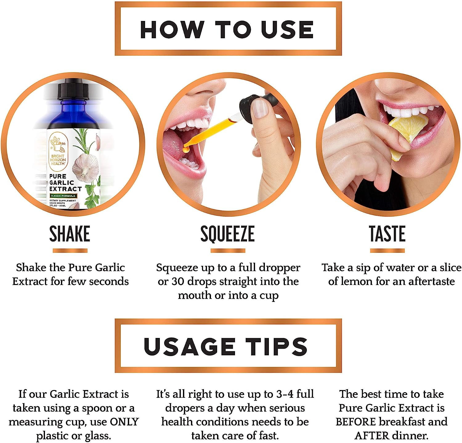 Bright Horizon Pure Garlic Extract with Allicin