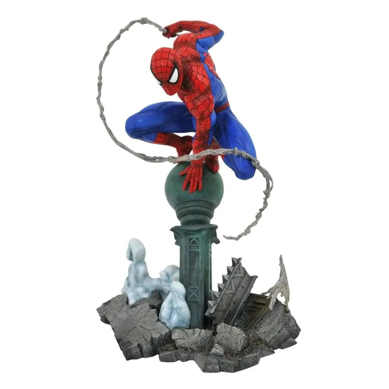 Spider-Man Lamppost PVC Diorama Collectible Figurine