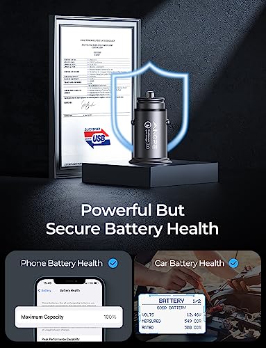 AINOPE 45W Fast USB Car Charger for Phones