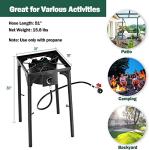 Single Burner Propane Camp Stove with Regulator