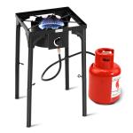 High-Output Portable Camp Stove with Adjustable Legs