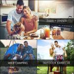 High-Output Portable Camp Stove with Adjustable Legs