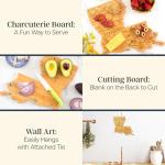 Louisiana Shaped Cutting Board for Po' Boys