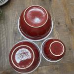 Cajun Red Nesting Mixing Bowls - Set of 3