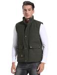 Flygo Men's Warm Fleece-Lined Puffer Vest