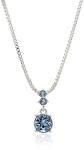 Blue/Silver Crystal Necklace and Earring Set