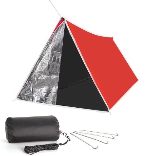 2-Person Emergency Shelter Tent - Reflective & Waterproof