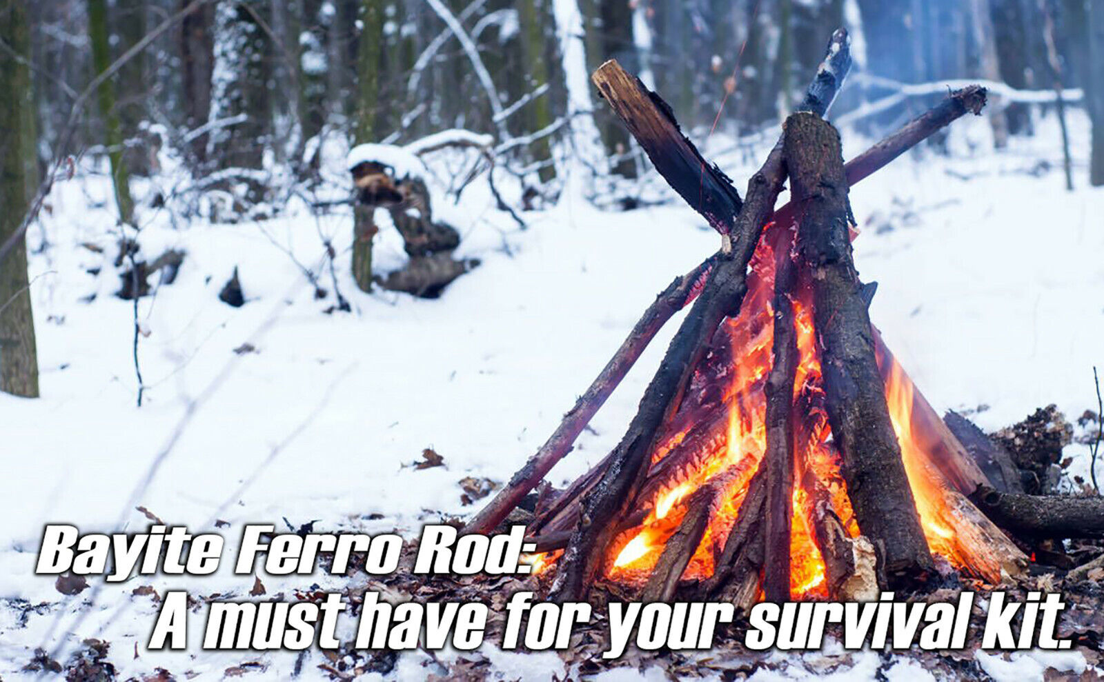 Ferro Rod Fire Starter with Handle & Striker
