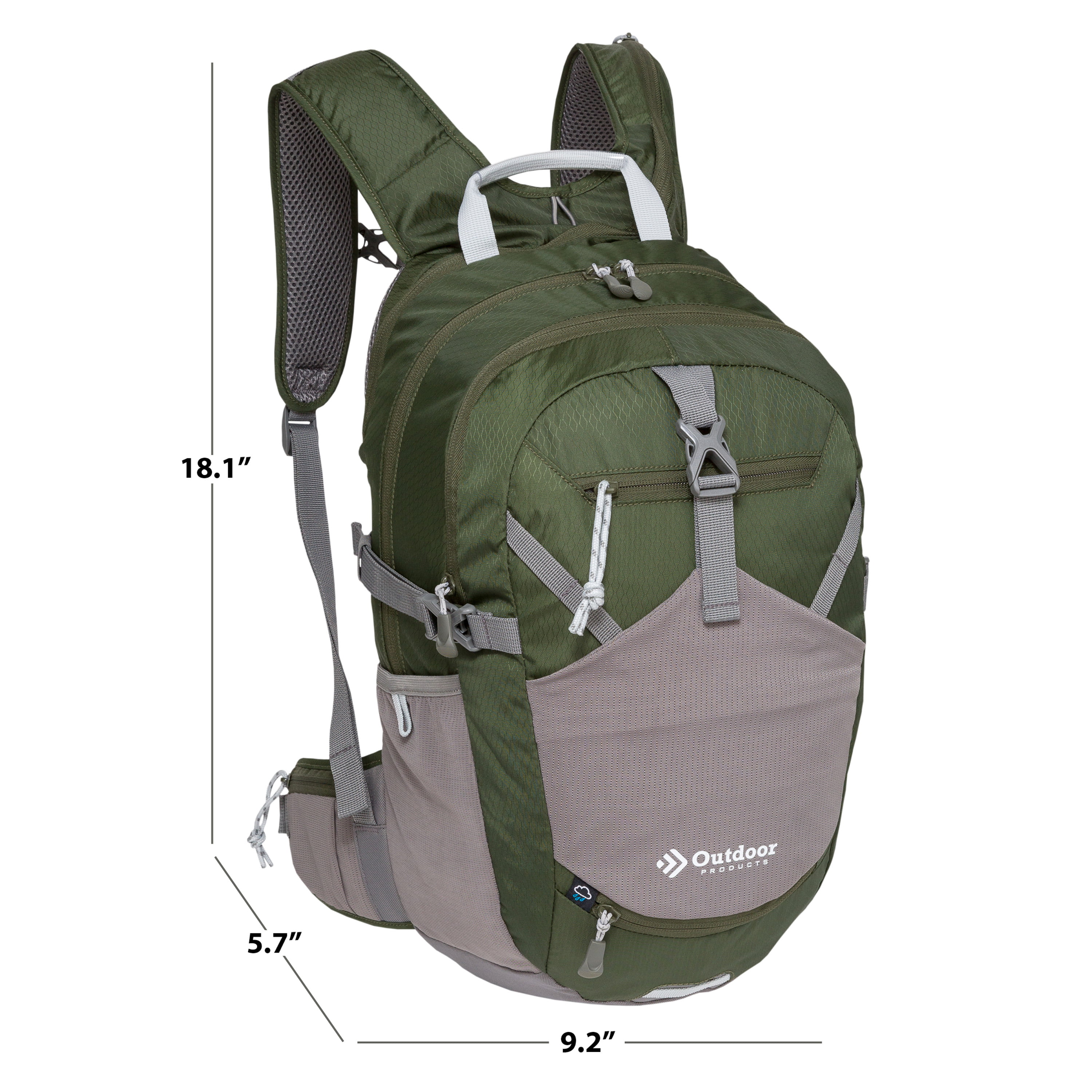 18L Hydration Pack with 3L Reservoir, Green