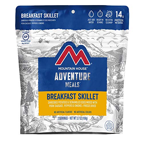 Mountain House Breakfast Skillet | Freeze Dried Prepper Meal | 2 Servings | Gluten-Free