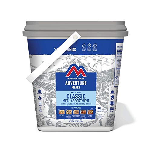 Mountain House Classic Bucket | Freeze Dried Emergency Food | 24 Servings