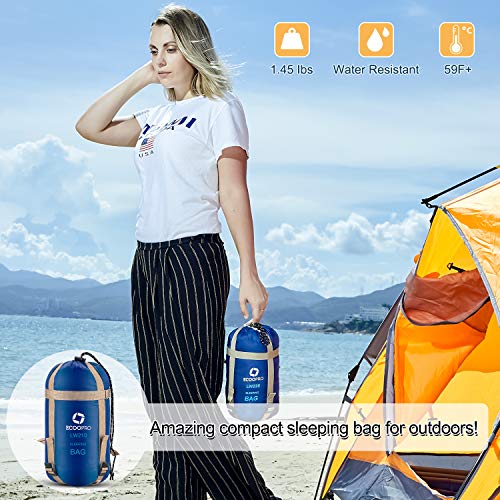 ECOOPRO Warm Weather Sleeping Bag - Portable & Waterproof