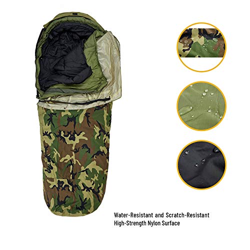 Military Modular Sleeping Bags System - All Season, Woodland