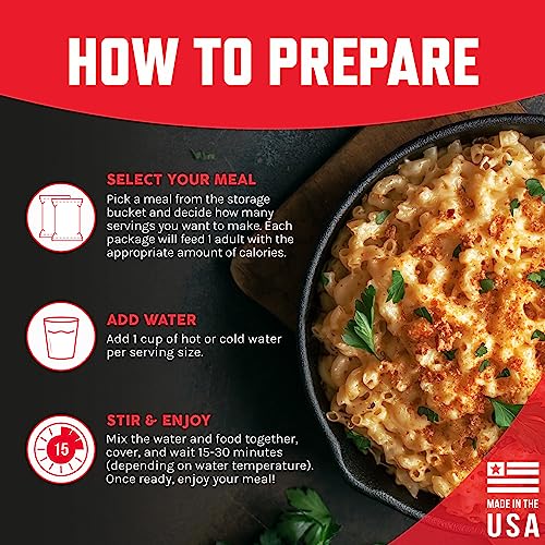 Emergency Food Supply: Freeze-Dried Meals, 240 Servings