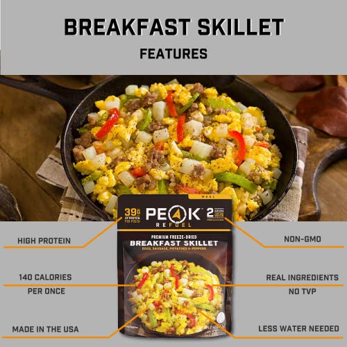 Premium Peak Refuel Breakfast Skillet: Real Meat, 39g Protein