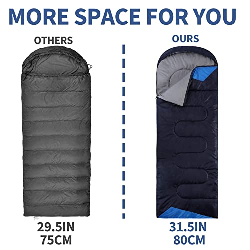 Adults Cold Weather Sleeping Bags, Lightweight & Waterproof