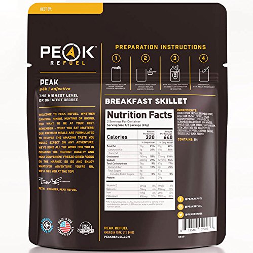Premium Peak Refuel Breakfast Skillet: Real Meat, 39g Protein
