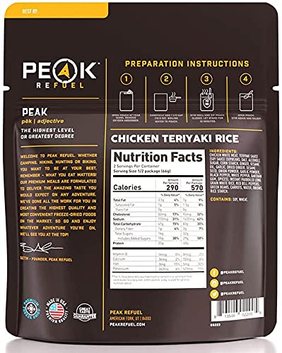 Premium Freeze Dried Chicken Teriyaki Rice