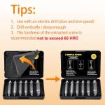 Screw Extractor Set - Tools Gadgets for Men Bolt Extractor Kit