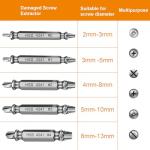 Screw Extractor Set - Tools Gadgets for Men Bolt Extractor Kit