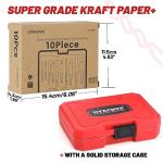 UYECOVE 14 Pieces Screw Extractor Set, Left Hand Drill Bits Set for Removing Stripped Screws and Broken Bolts 35# Cr-Mo & 6542 HSS Steel Cobalt Easy Out Screw Extractor Set Broken Bolt Extractor Kit