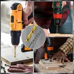 UYECOVE 14 Pieces Screw Extractor Set, Left Hand Drill Bits Set for Removing Stripped Screws and Broken Bolts 35# Cr-Mo & 6542 HSS Steel Cobalt Easy Out Screw Extractor Set Broken Bolt Extractor Kit