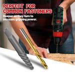 UYECOVE 14 Pieces Screw Extractor Set, Left Hand Drill Bits Set for Removing Stripped Screws and Broken Bolts 35# Cr-Mo & 6542 HSS Steel Cobalt Easy Out Screw Extractor Set Broken Bolt Extractor Kit