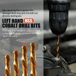 Coobeast 35 Pcs Screw Extractor and Left Hand Drill Bits Set, Easy Out Screw Extractor Kit with HSS Steel Reverse Drill Bit for Broken Nuts, Stripped Bolts Remove