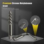 TOPEC Damaged Screw Extractor Set, 7 Piece Easy Out Bolt Extractor for Easily Remove Broken Bolts, Stripped Screws, Studs 