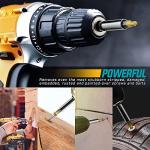 22Pcs Titanium Damaged Screw Extractor Set - Remover for Stripped Head Screws Nuts & Bolts Drill Bit Tools for Easy Removal of Rusty & Broken Hardware High Speed Steel 