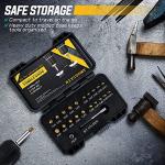 22Pcs Titanium Damaged Screw Extractor Set - Remover for Stripped Head Screws Nuts & Bolts Drill Bit Tools for Easy Removal of Rusty & Broken Hardware High Speed Steel 