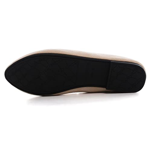 Classic White Retro Pointed Toe Ballet Flats