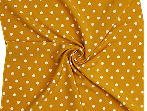 1950s Vintage Polka Dot Square Scarf in Ginger