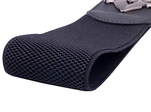 Vintage Elastic Stretch Waist Belt in Black